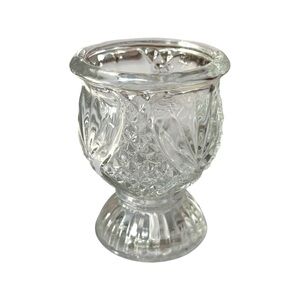Vintage Fostoria Avon Pressed Glass Dual Candle Holder